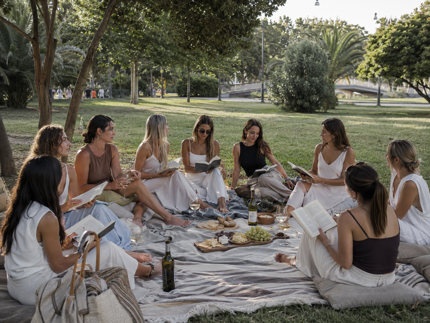 Imagen de la web ReadTreats: lectura compartida en el Jardín del Turia